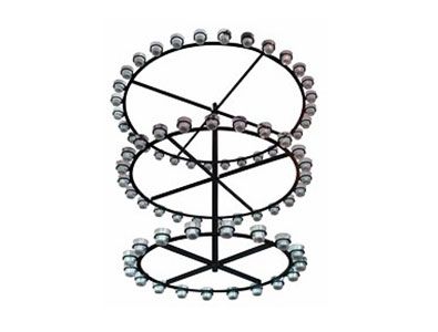 Wrought Iron Chandelier with glass diffusers 