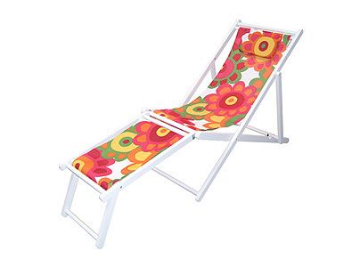 White Fabric Lounger 