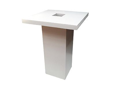 Ashtray Table White
