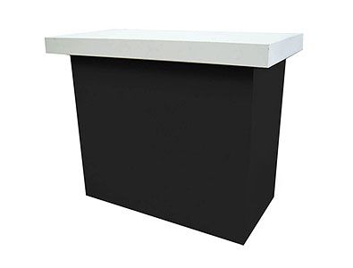 Desk Black Shelf White